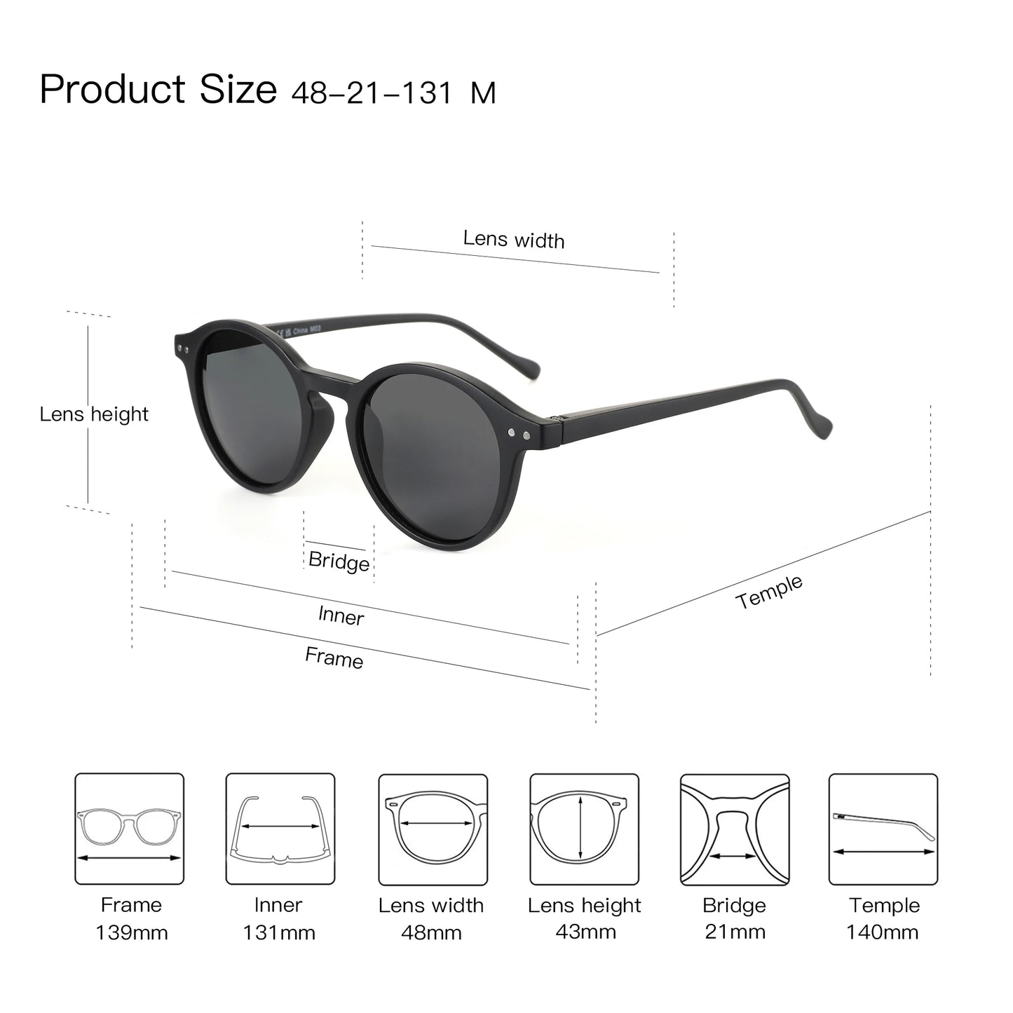Retro Polarized Sunglasses 2026 2025 Men Women Vintage Small round Frame Sun Glasses Polarized Lens UV400 Goggles Shade
