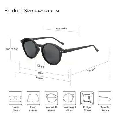 Retro Polarized Sunglasses 2026 2025 Men Women Vintage Small round Frame Sun Glasses Polarized Lens UV400 Goggles Shade