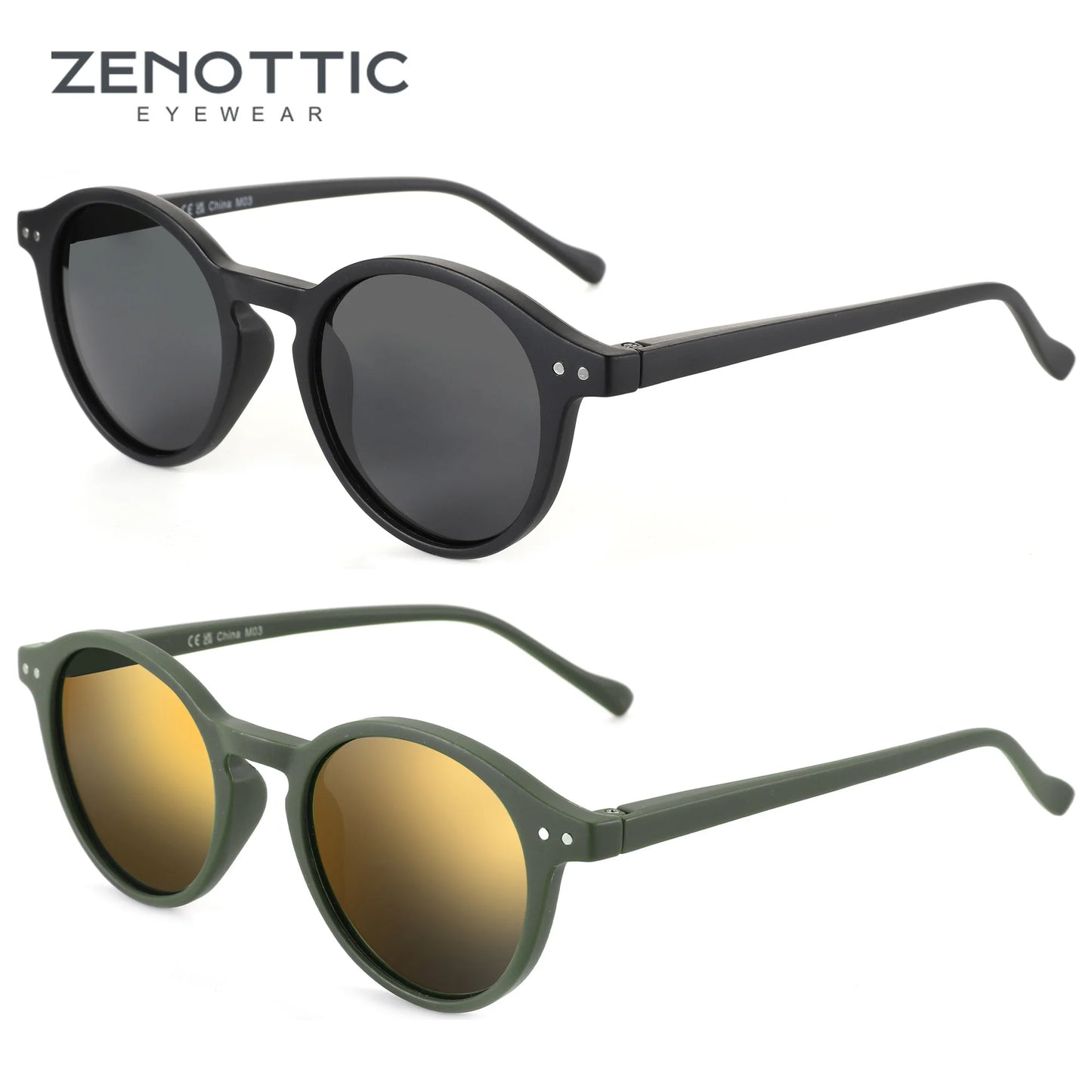 Retro Polarized Sunglasses 2026 2025 Men Women Vintage Small round Frame Sun Glasses Polarized Lens UV400 Goggles Shade
