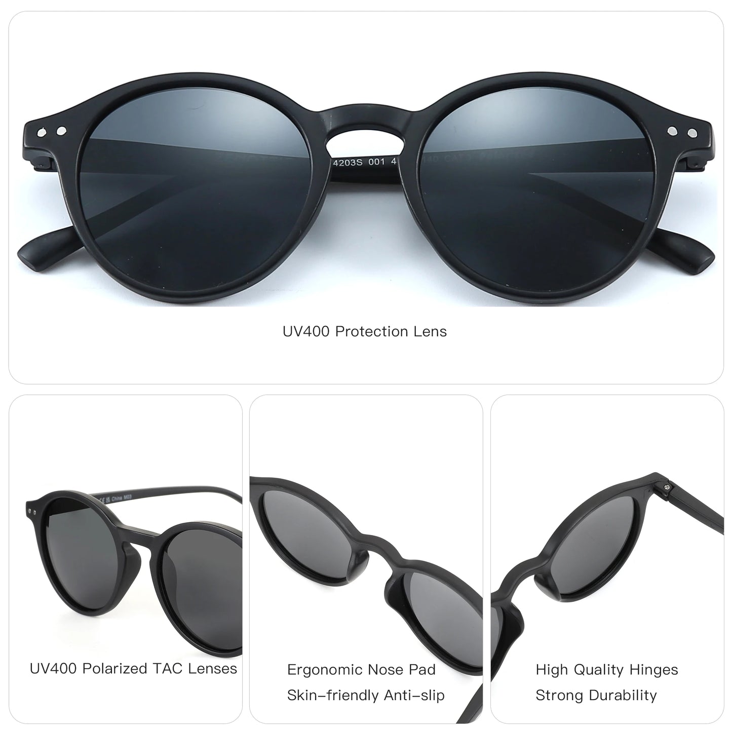 Retro Polarized Sunglasses 2026 2025 Men Women Vintage Small round Frame Sun Glasses Polarized Lens UV400 Goggles Shade