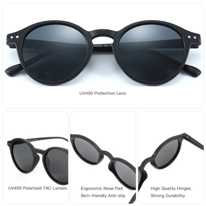 Retro Polarized Sunglasses 2026 2025 Men Women Vintage Small round Frame Sun Glasses Polarized Lens UV400 Goggles Shade
